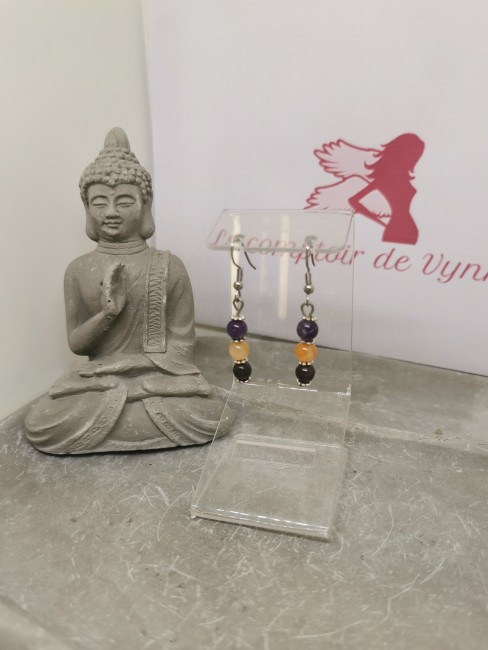 Boucles d’oreilles cornaline boucles oreilles pierres naturelles énergie