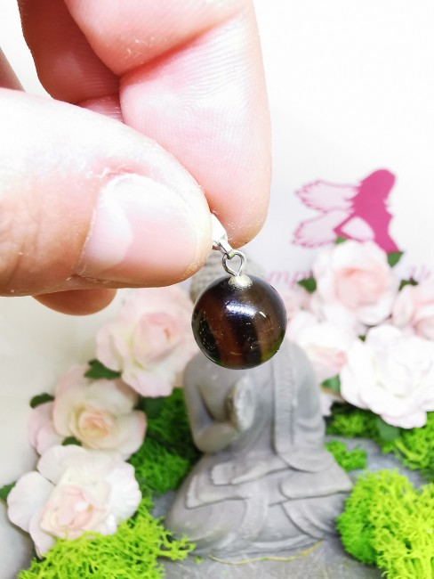 Pendentif en agate naturelle pendentif agate naturelle ronde