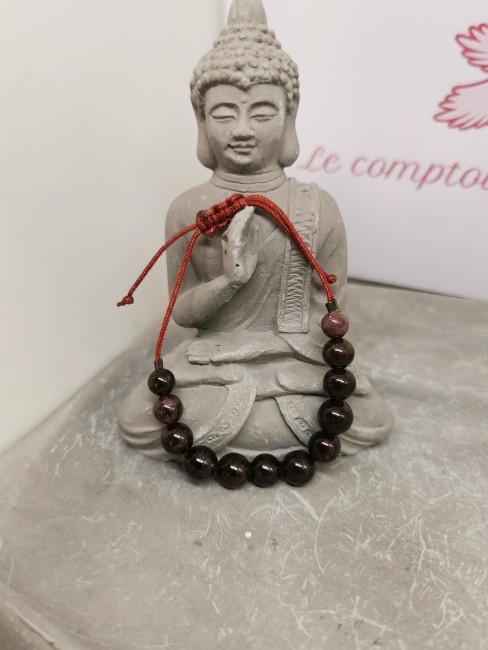 Bracelet Pierre Rouge Bracelet grenat 8 mm 6 mm