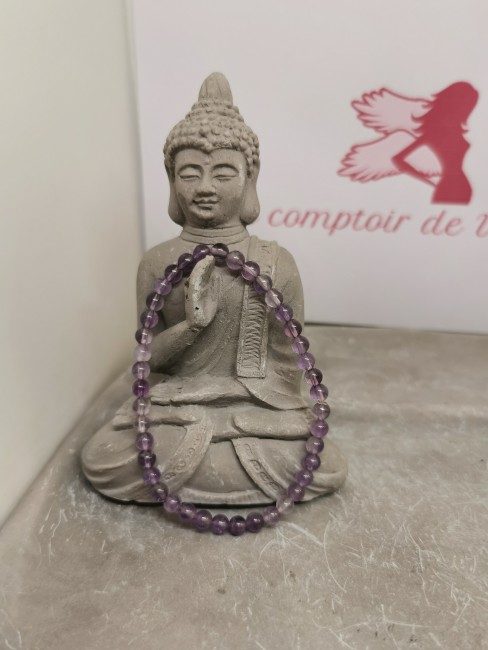 bracelet amethyste 4 mm