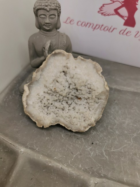 Cristal de roche géode purification