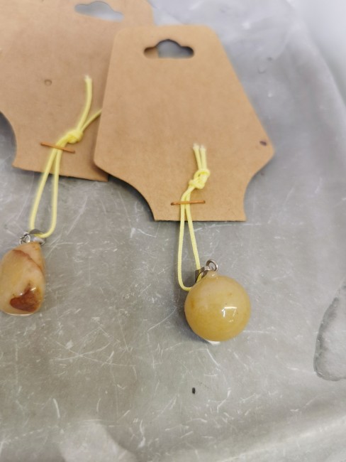 pendentif calcite orange energie