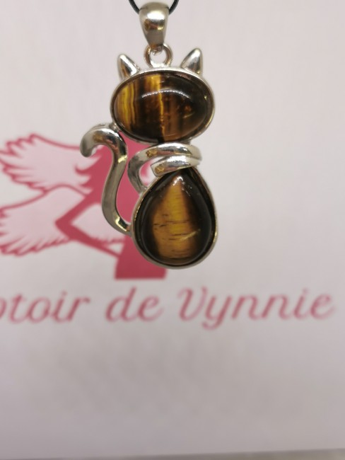 Collier chat collier chat oeil du tigre