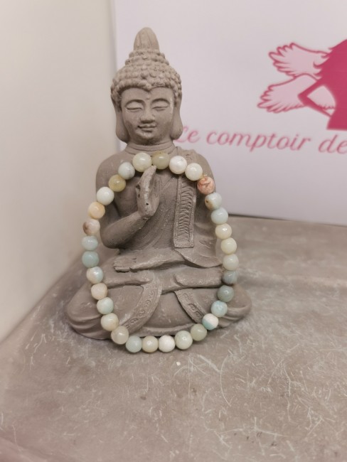 bracelet amazonite 6 mm