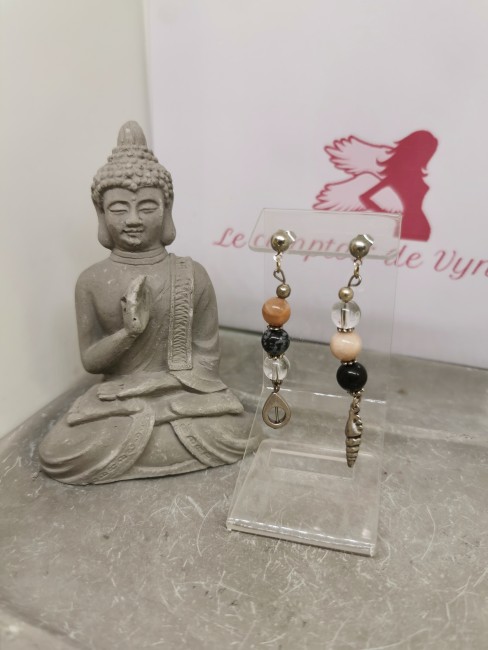 boucles cristal roche naturelles