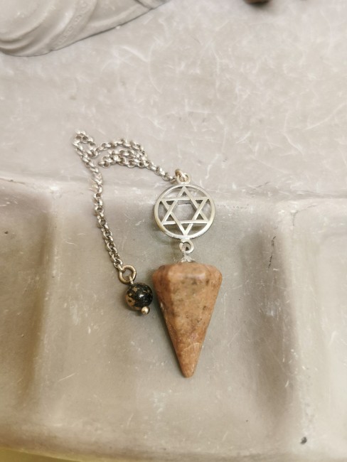 Pendule Fleur de Vie argent