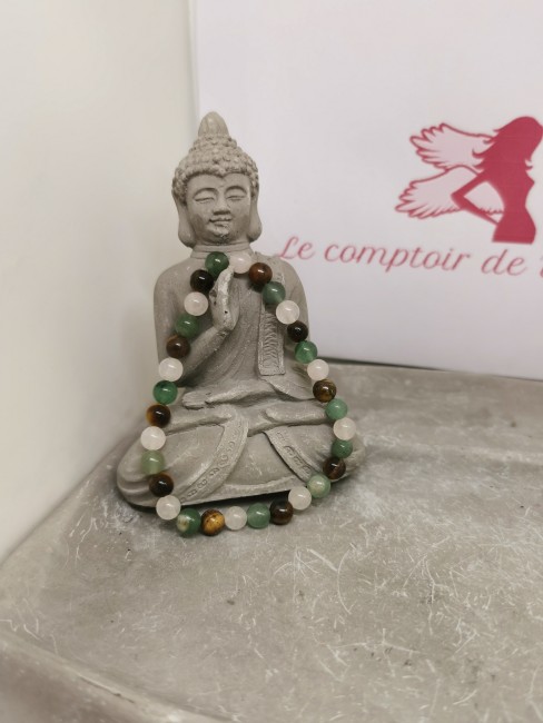 Bracelet astrologie bracelet oeil du tigre quartz rose