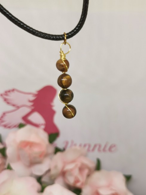 pendentif œil du tigre naturel