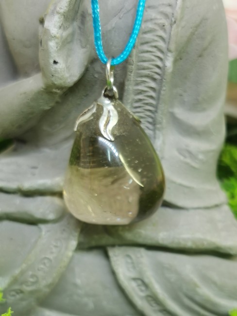 Pendentif en quartz fumé naturel pendentif quartz fumé naturel