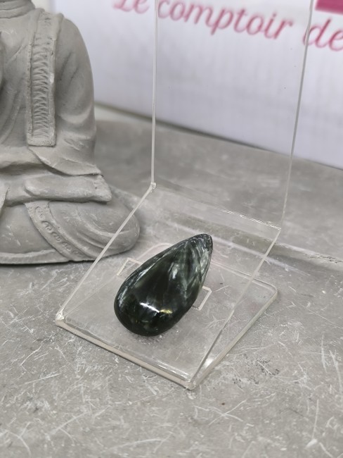 Séraphinite authentique de Russie – pierre naturelle rare