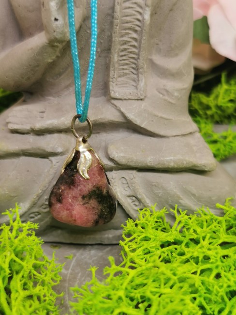 pendentif rhodochrosite rose