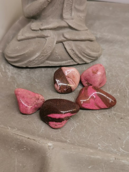 agate rose pierre polie