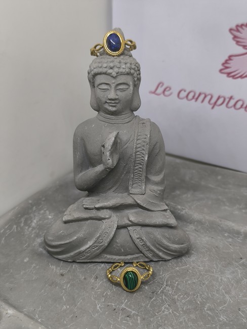 Bague acier inoxydable résistante à l’eau bague femme dorée style bohème