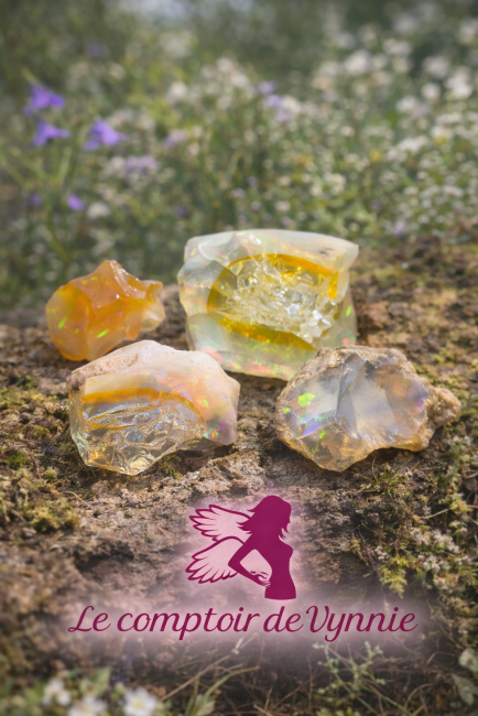 Opales d’Éthiopie – Le Comptoir de Vynnie Pierres opales naturelles rares – Le Comptoir de Vynnie