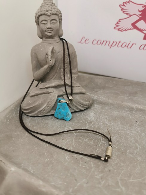 collier pierre turquoise protection