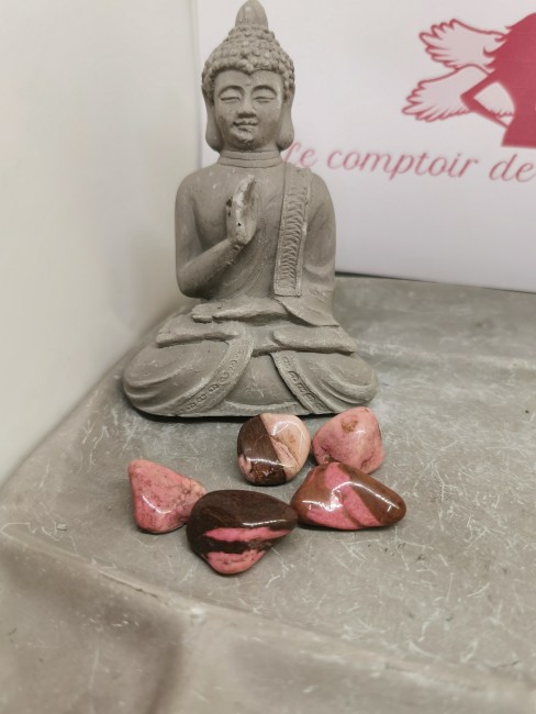 pierre naturelle agate rose roulée