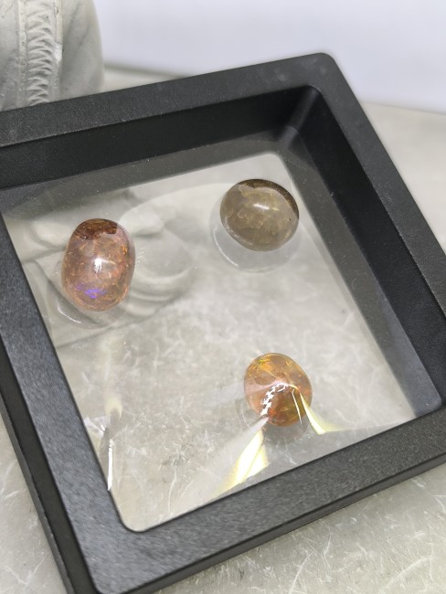 Pierres naturelles opale de feu – pièces uniques Lot de pierres opales de feu naturelles pour collection ou création