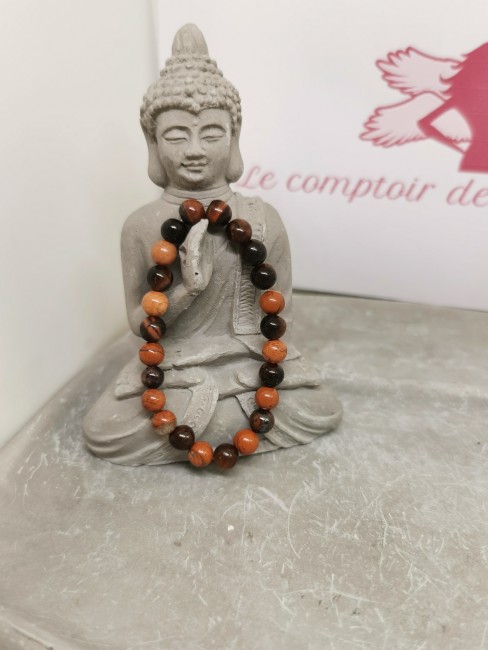 Bracelet enfant pierres naturelles rouges bracelet enfant pierre naturelle oeil de taureau jaspe