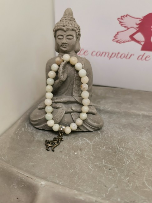 bracelet enfant amazonite perles 6mm