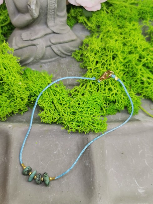 bijou lithothérapie turquoise
