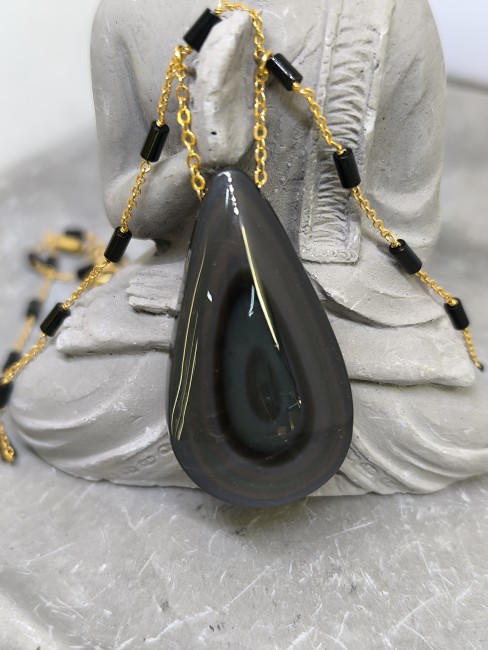 Collier spirituel protection et ancrage Bijou énergétique protection et introspection