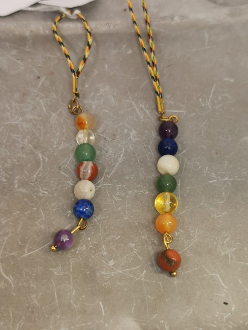 bracelet lithothérapie chakras fin