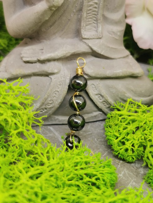 pendentif hématite naturelle
