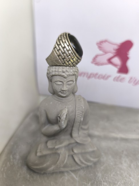 Bijou masculin acier inoxydable taille 56. Bague homme acier inoxydable argent