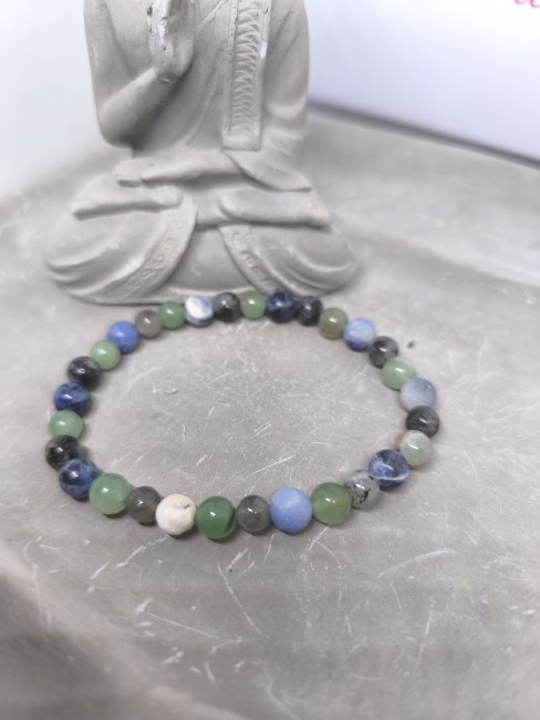 Bracelet tension Labradorite Sodalite Aventurine – Bijou bien-être Vynnie