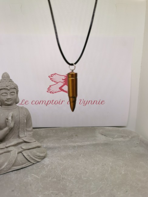 Pendentif pierre collier protection pierre oeil du tigre