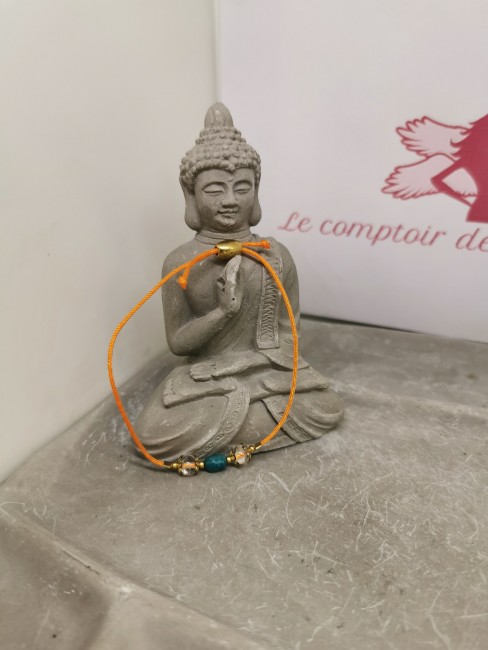 bijou chrysocolle cordon orange