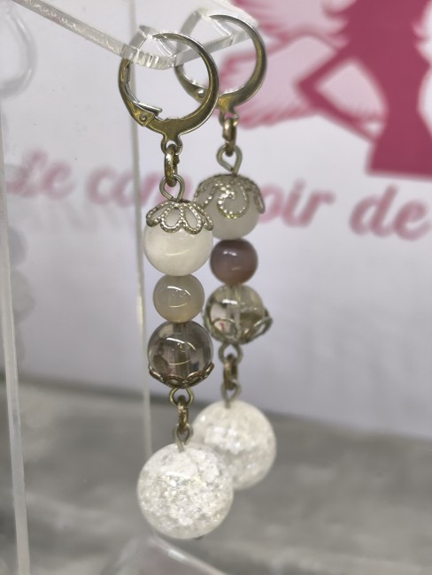 Boucles d’oreilles arrêt du tabac Boucles d’oreilles arrêt du tabac pierres naturelles