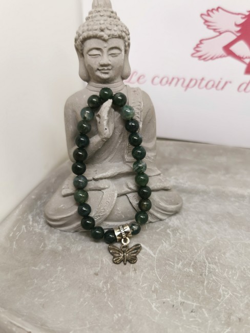 bracelet enfant pierre naturelle agate mousse