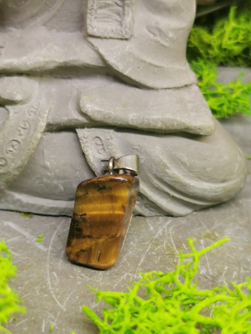 pendentif oeil du tigre naturel