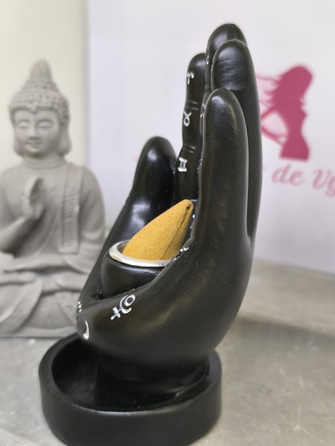 Main mantrique encens backflow ésotérique