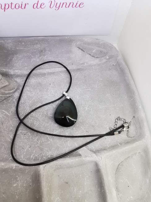 bijou ésotérique obsidienne naturelle