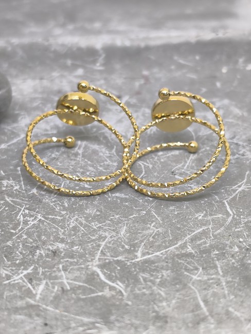 bague ovale pierre imitation bleue