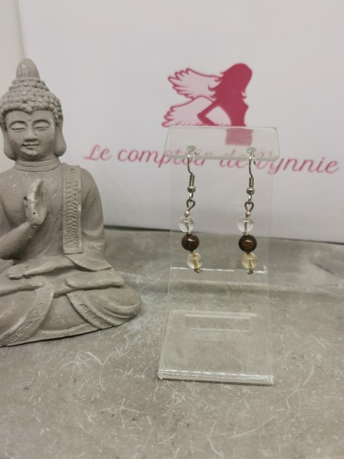 Bijou astrologique citrine cristal de roche bijou astrologique gémeaux citrine cristal roche