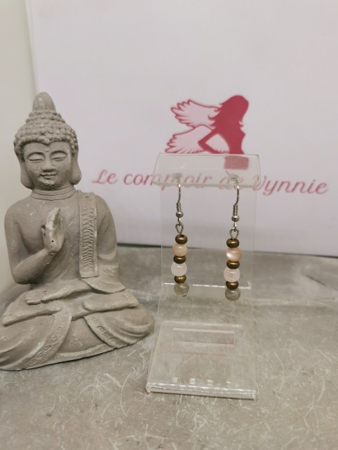 bijou pierre de lune quartz rose labradorite