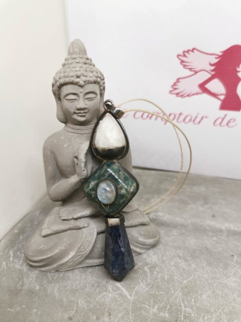 Pendule sang de dragon cristal de roche