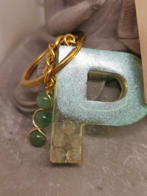 porte clé résine fait main P