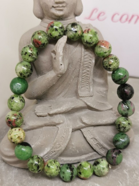 Bracelet zoïsite naturelle