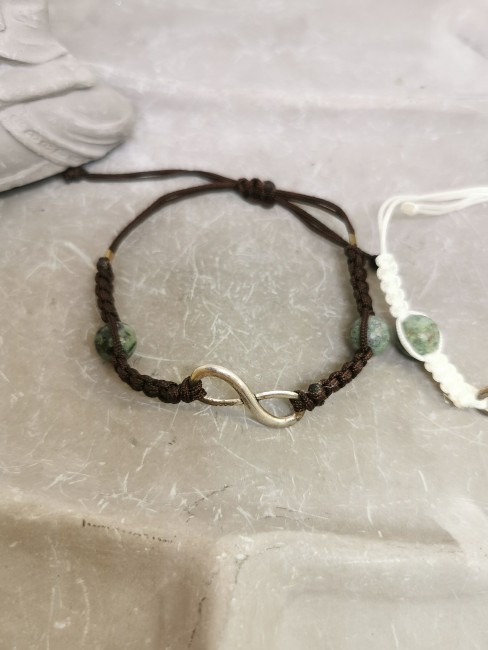 Bracelet turquoise ajustable bracelet turquoise réglable symbole infini