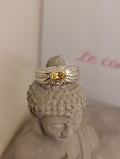 Bijou Citrine Naturelle Bague citrine ovale argent 925