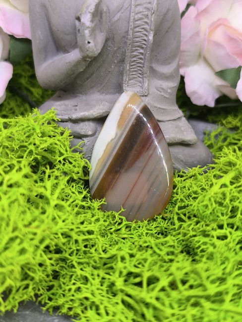 pierre agate naturelle goutte