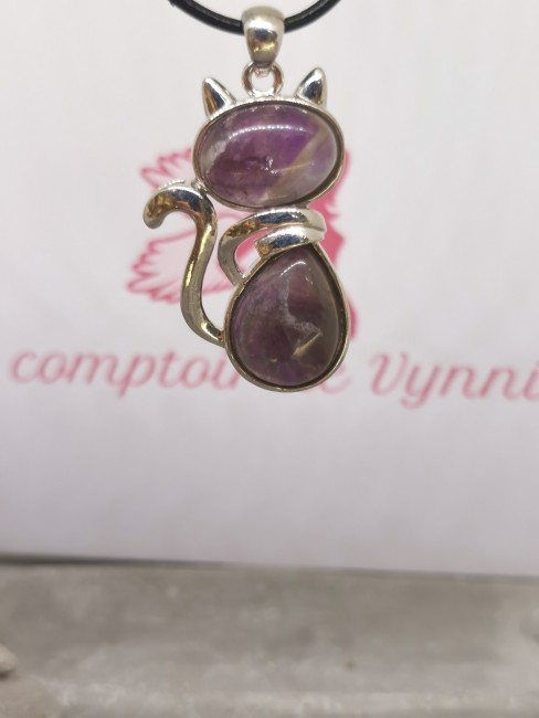 Pendentif chat pierre pendentif chat pierre violette