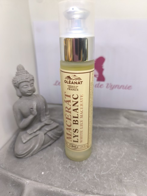 Soin naturel unifiant teint. Huile lys blanc Provence
