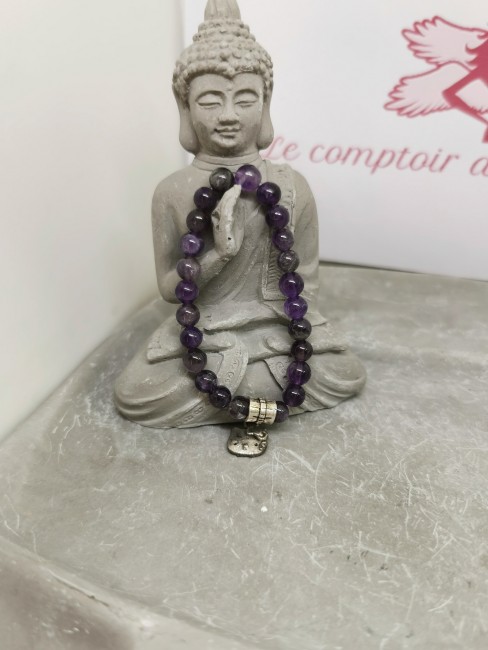 bracelet enfant pierre naturelle amethyste