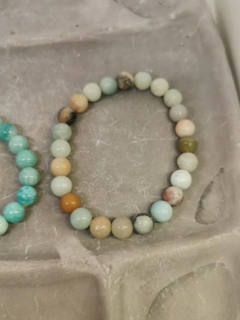bracelet amazonite elastique