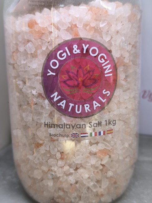 Pot de sel rose de l’Himalaya 1 kg pour soins de la peau et détente